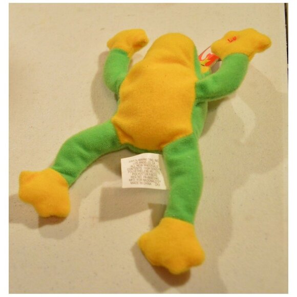 TY Teenie Beanie Baby Smoochy The Frog 6" NWT 1997 - Picture 3 of 3